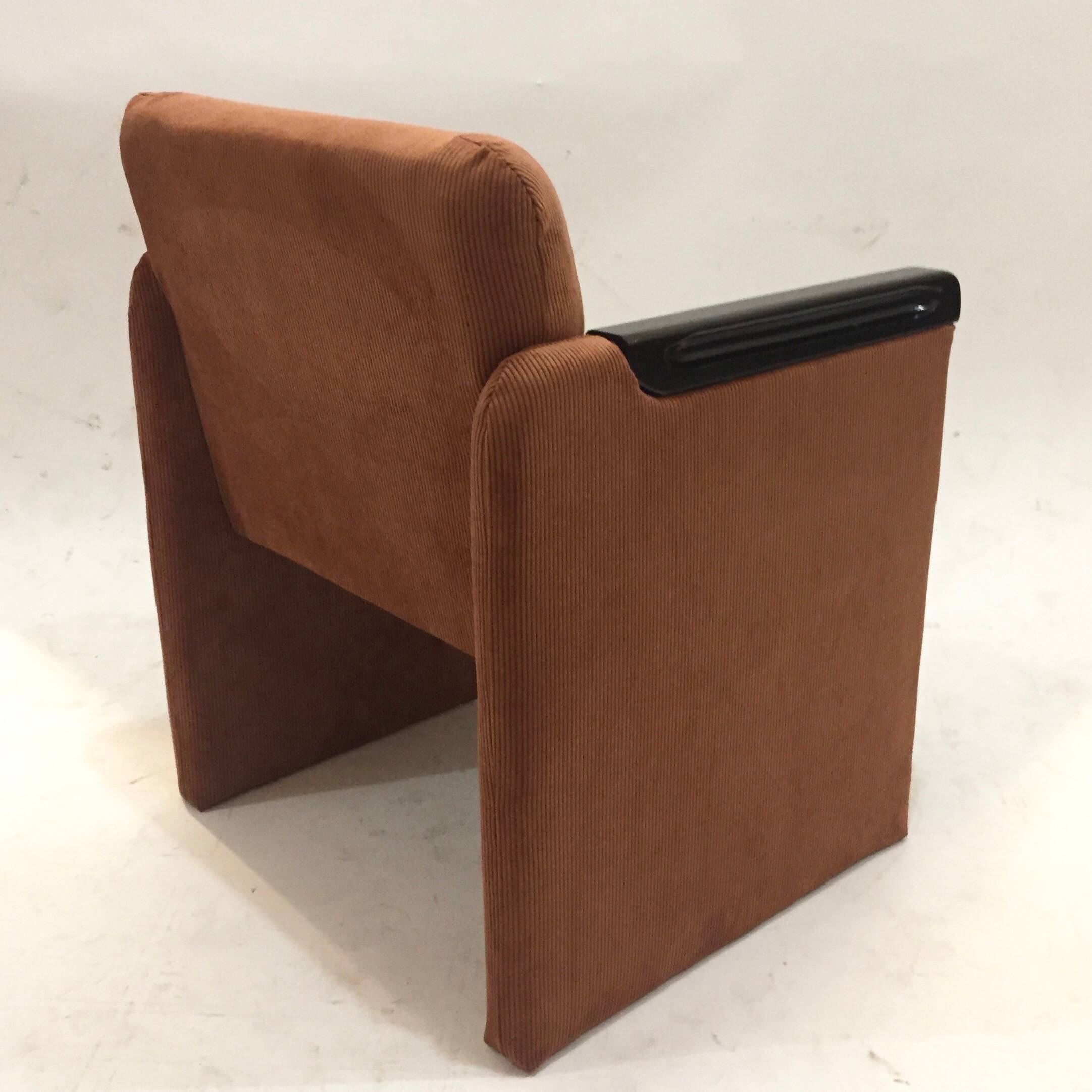 1980s armchair, reupholstered