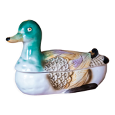 Vide poche canard ancien en barbotine Fratelli Gialletti