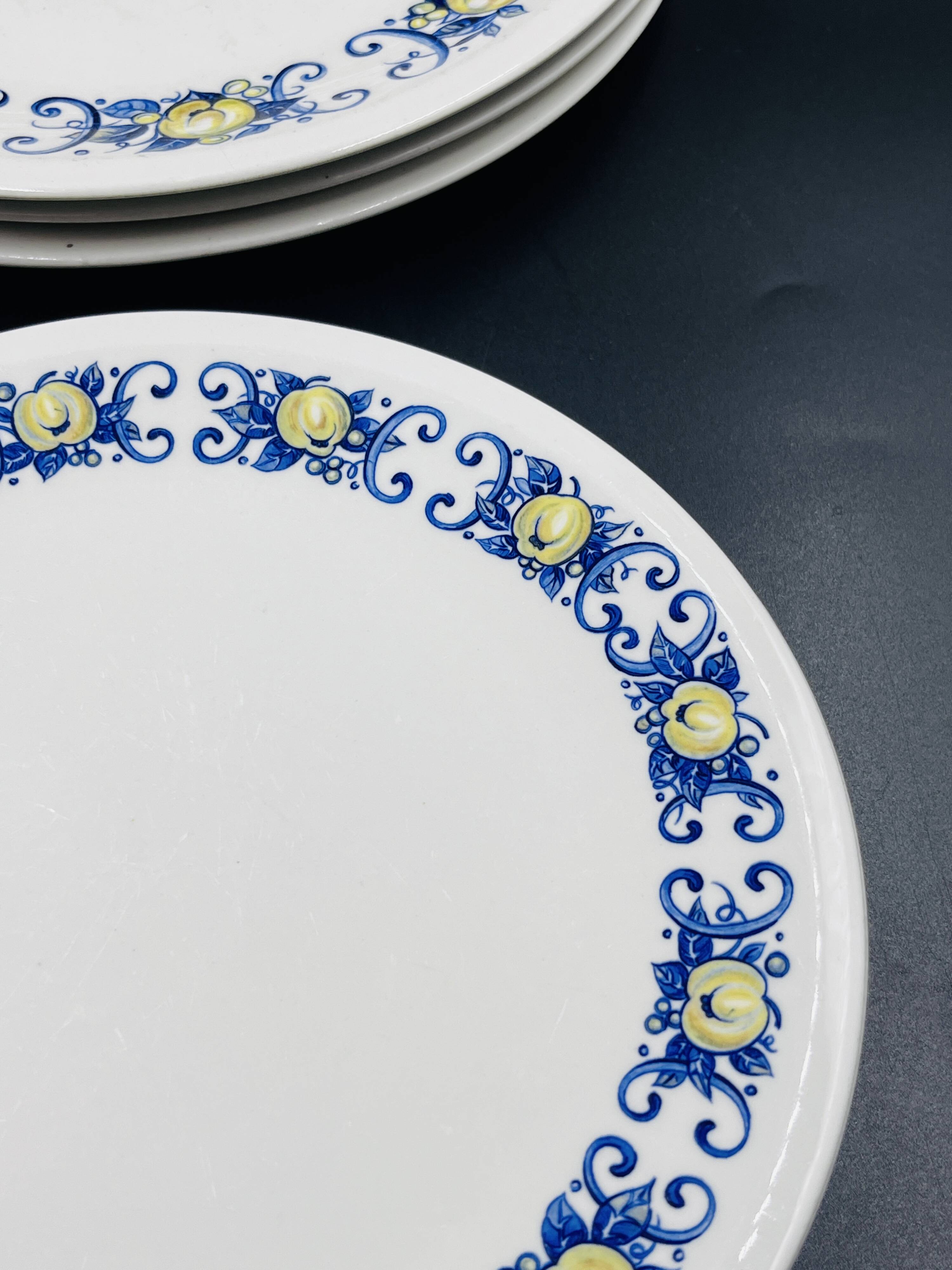 Set of 9 vintage Cadiz plates – Villeroy & Boch – 1960s–1970s