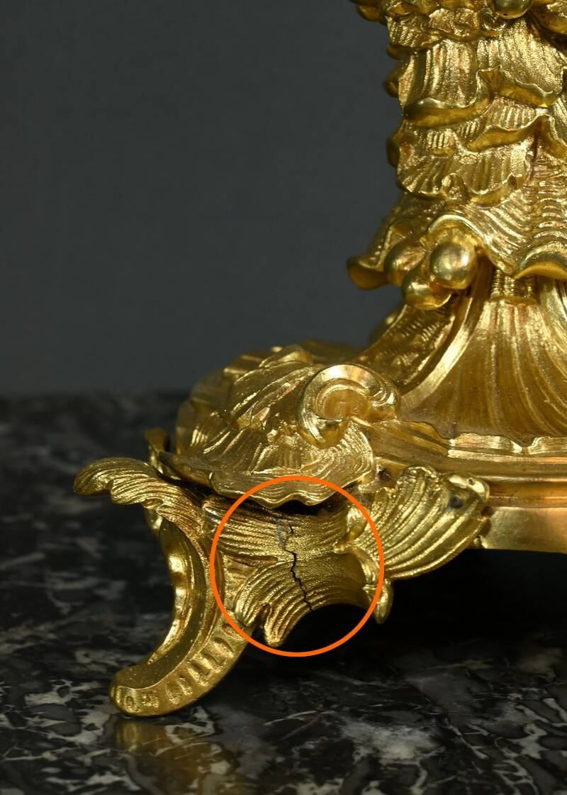 Bronze Candelabra, after J-A. Meissonnier, Rococo style, Napoleonic era