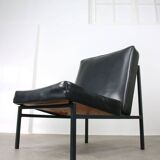 Vintage Black Lounge Chair from Stol Kamnik, 1960s