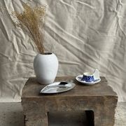 Vintage blue and white hand-held egg cup Poland D13