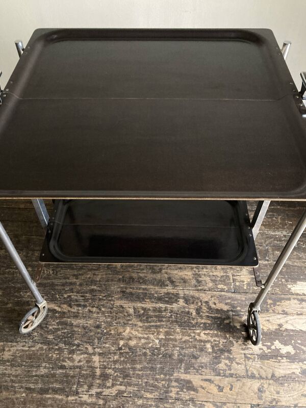 Table de repas desserte pliante Textable de Platex 1970
