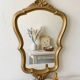 Rocaille Courtesy Mirror "Shell" – Patinated Gilding and Patina