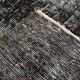 Black gray tones anatolian handmade vintage rug 260x158cm