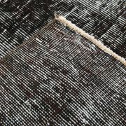 Black gray tones anatolian handmade vintage rug 260x158cm