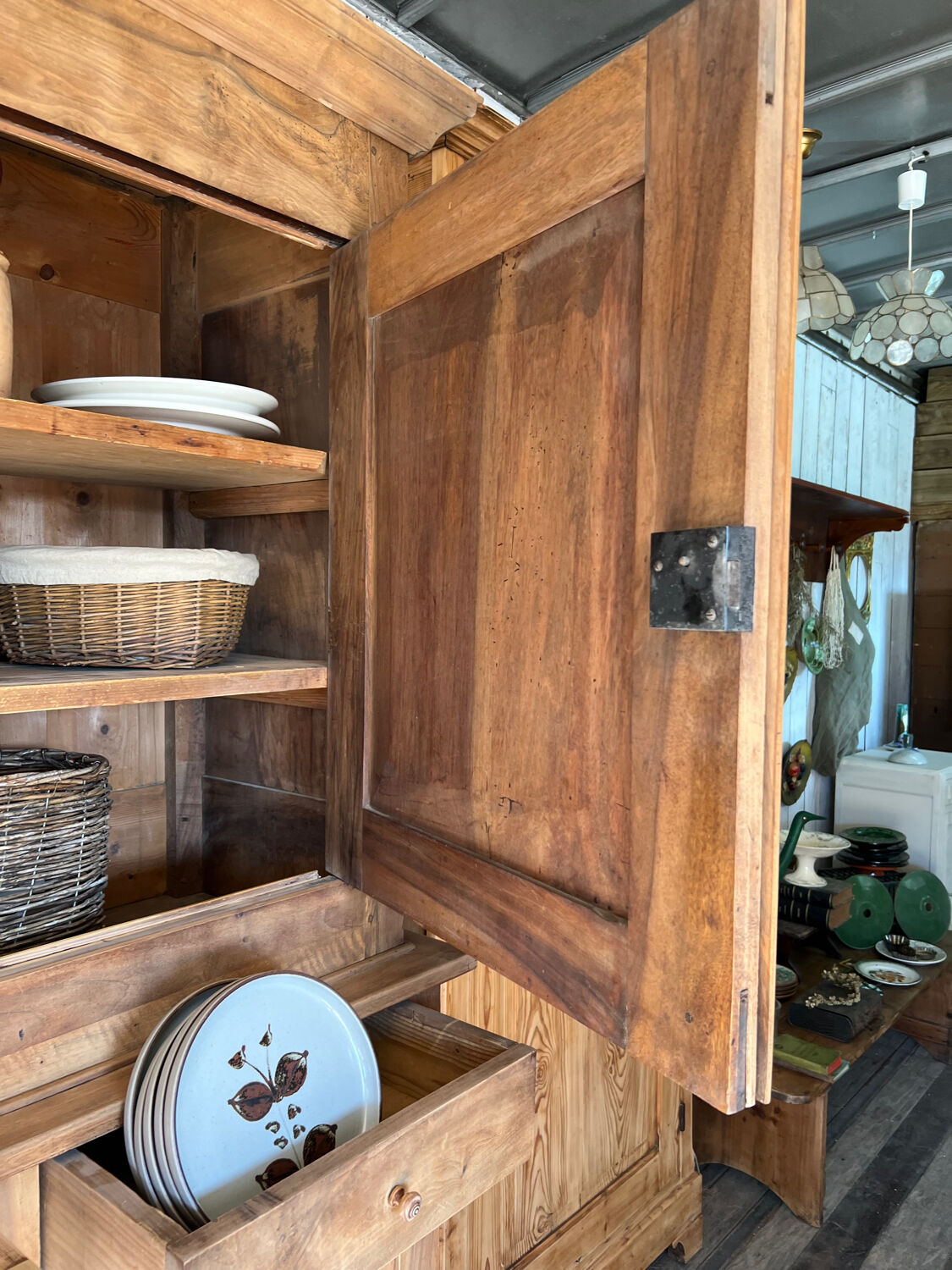 Raw solid walnut buffet