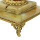 Classic Onyx and Brass Column Table Lamp 20th Century