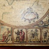 Vintage planisphere frame reproduction 17th century