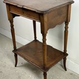 Louis Philippe style walnut side table, dressing table