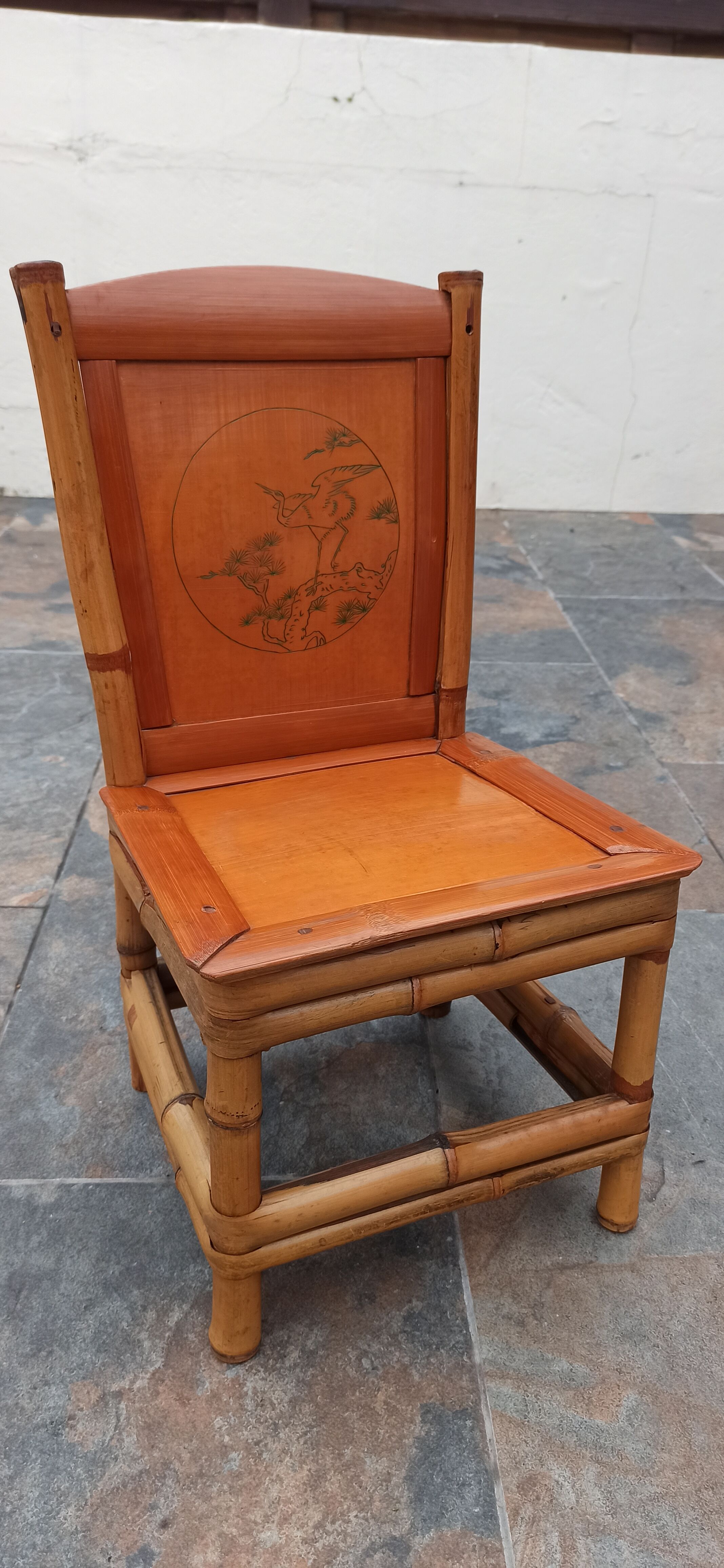 Vintage bamboo chair