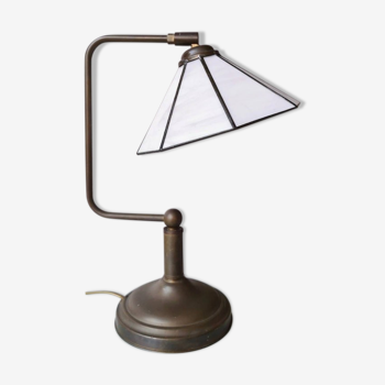 Lampe de table style Tiffany, années 80