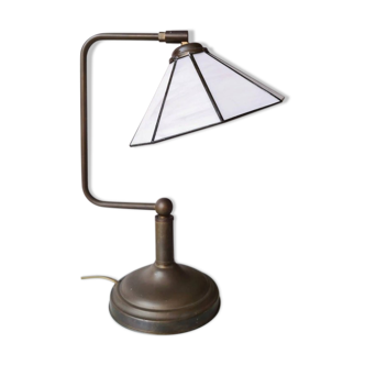 Lampe de table style Tiffany, années 80