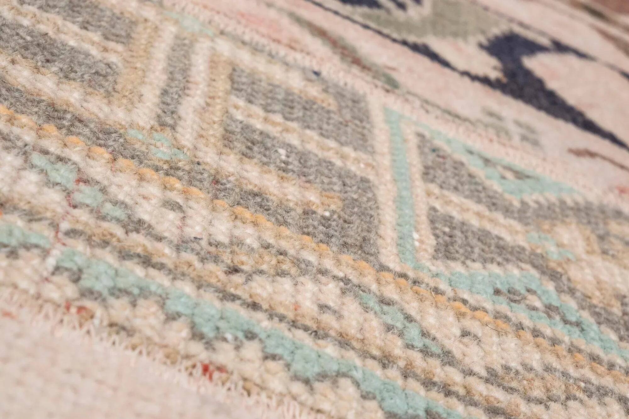 Vintage Turkish hallway rug 80x1 cm