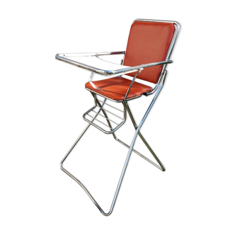 Chaise haute bébé années 60