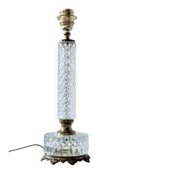 Vintage lamp 1960 Glass and Brass