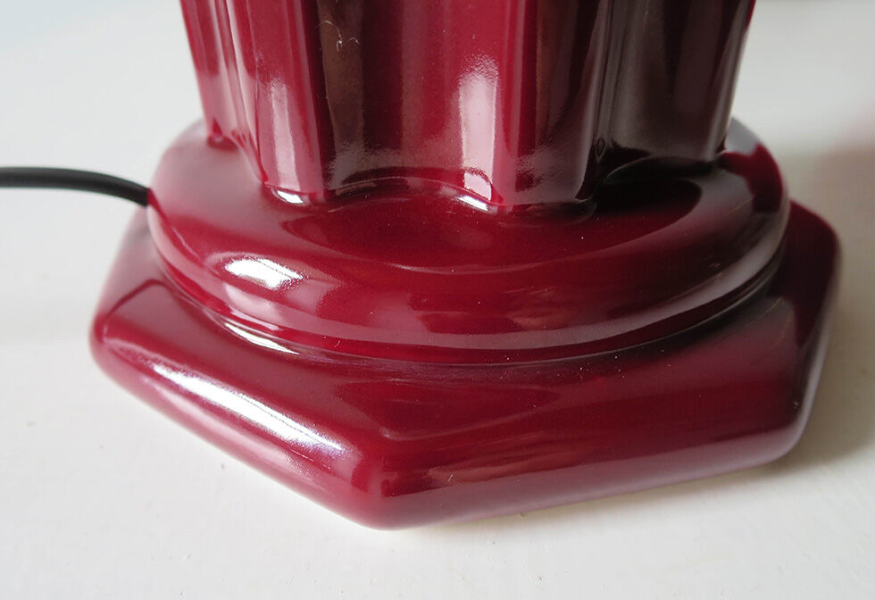 Lampe ceramique et opaline