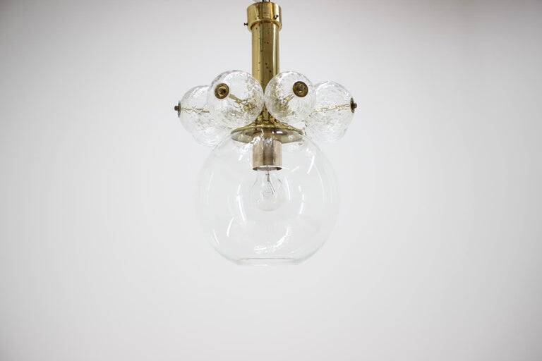 Set of four Midcentury Chandeliers Kamenicky Senov, 1970s