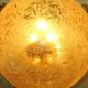 Doria Leuchten frosted glass and brass globe pendant light, 1970s