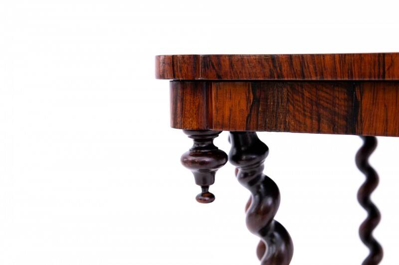 Inlaid table, France, circa 1880. After renovation.