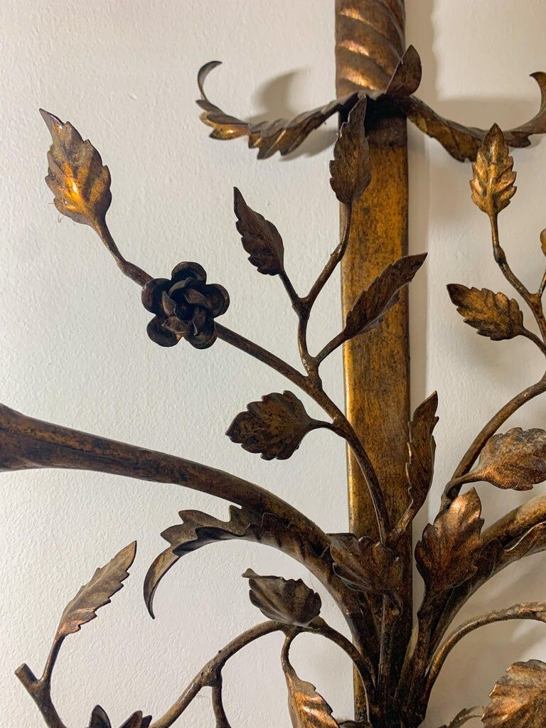 Wall lamp, sword, in the style of the baguès house, circa 1950