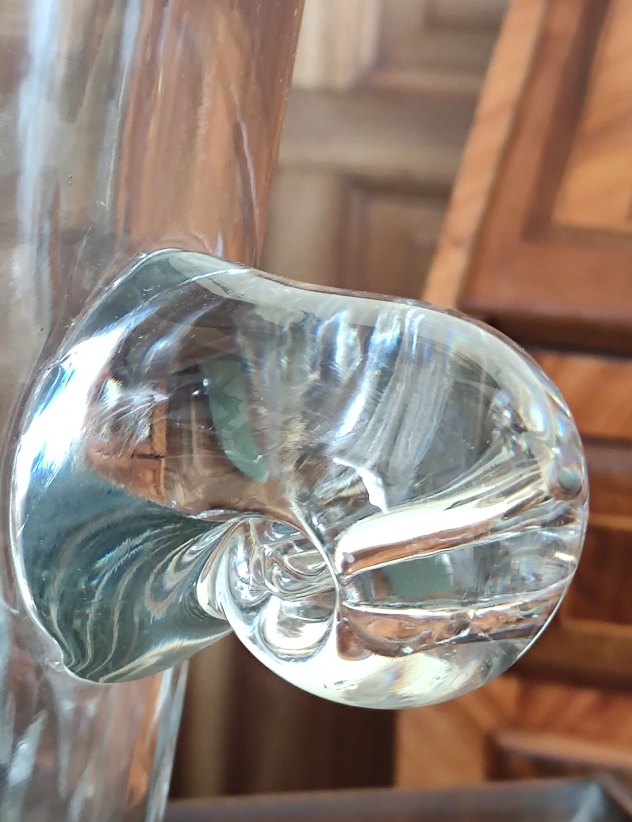 Old hand-cut crystal champagne bucket