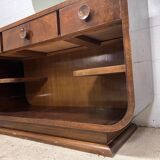 vintage art deco console /sideboard with mirror
