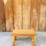 Vintage turned wooden footstool/step stool