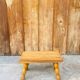 Vintage turned wooden footstool/step stool