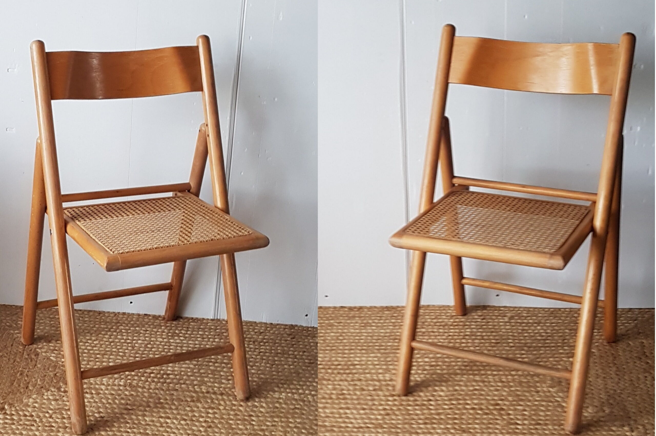 Pair of vintage folding chairs