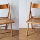 Pair of vintage folding chairs