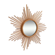 Vintage Sun rattan mirror 68cm