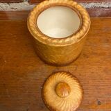 Antique pillivuyt terrine in a pate shape in a vintage porcelain fired crust