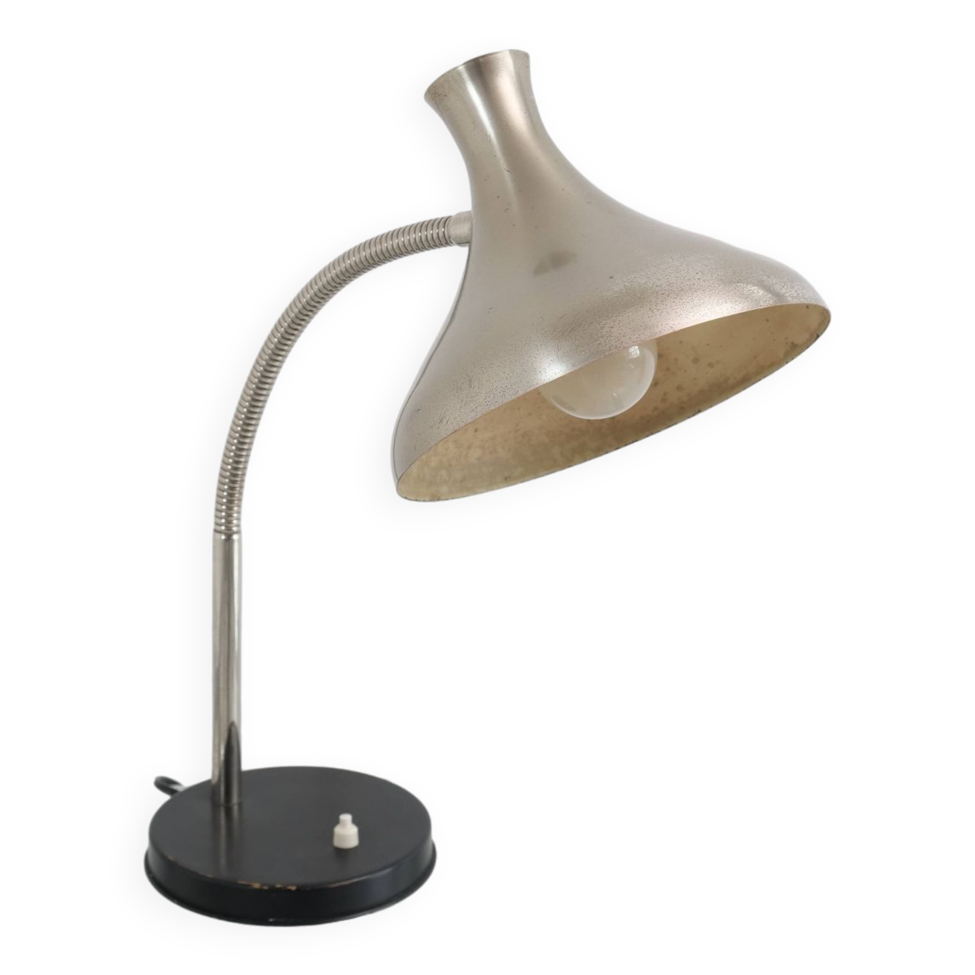 Vintage patinated diabolo lamp