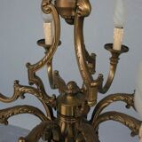 Chandelier bronze 8 branches