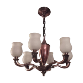 Lustre cuivre et laiton