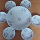 Fruit bowl set and cups