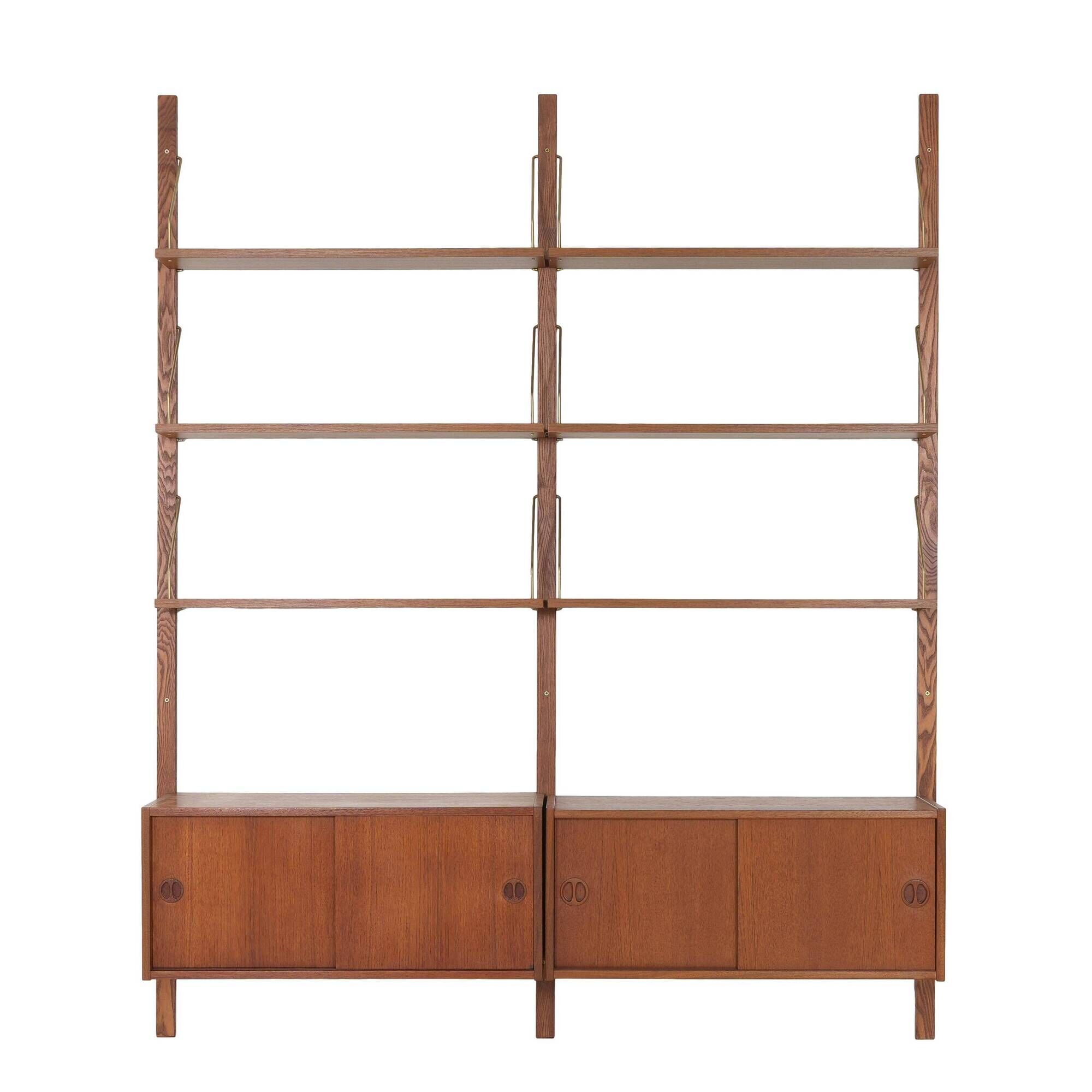 Teak modular shelving unit, Danish design, 1960s, made in Denmark