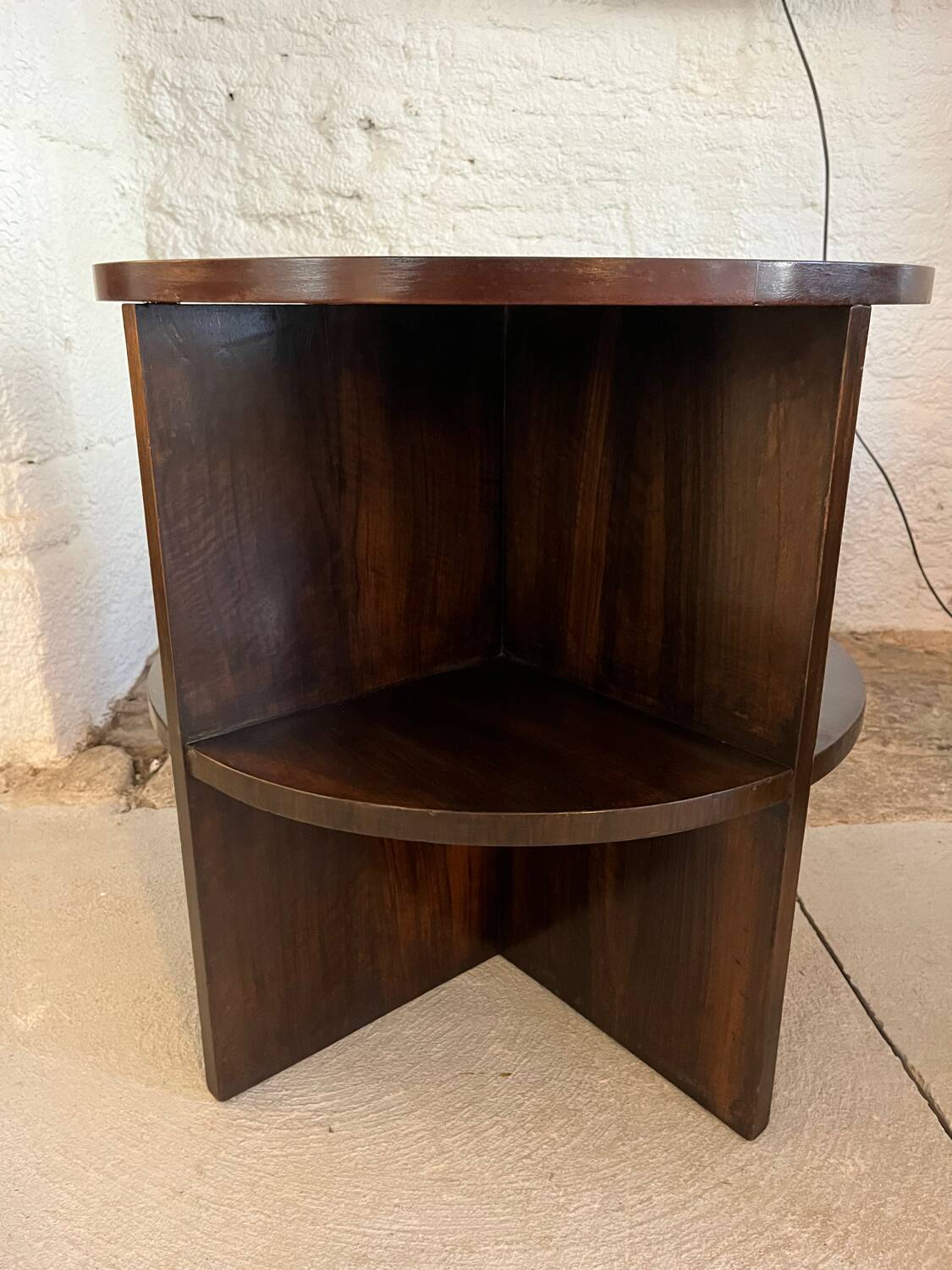 Ensemble Guéridon et Fauteuil Art Déco En palissandre