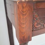 Art Deco Wooden and Marble Console Table