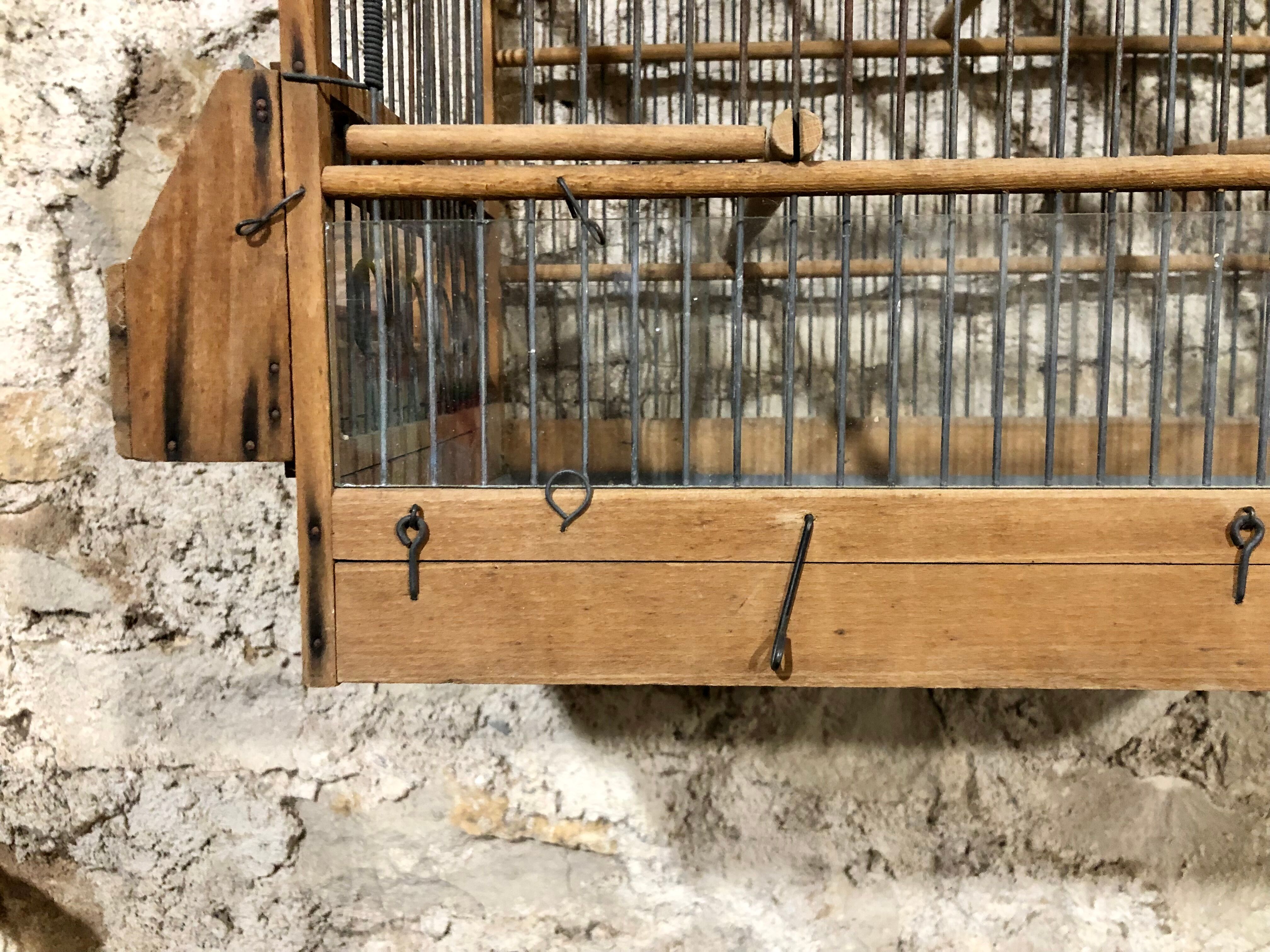 Old wood bird cage