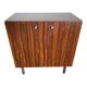 Storage cabinet 2 doors 2 shelves in veneer of rosewood vintage 1950