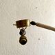 Floor lamp reading lamp diabolo perforated metal 1950s