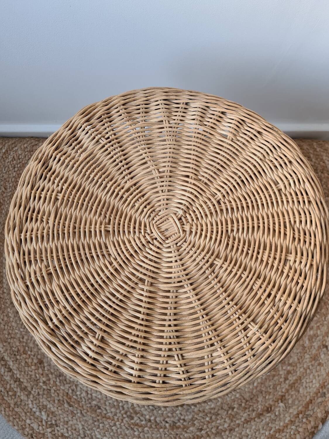 Small bamboo wicker table