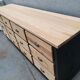 Old craft furniture with drawers façade and oak top