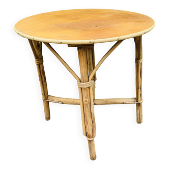 Table basse en rotin