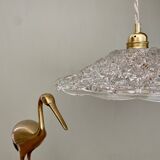 Vintage glass pendant lampshade - tableware collection -