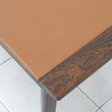 Rosewood and Leather Coffee Table by Hans Olsen
