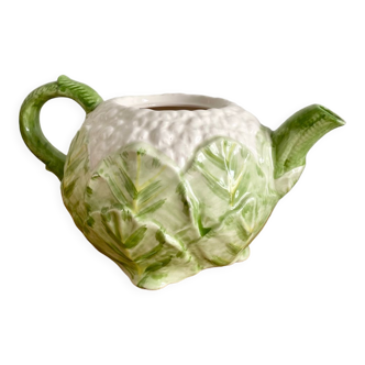 Tea pot earthenware leaf