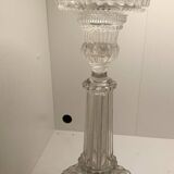 Pair of vintage glass candlesticks